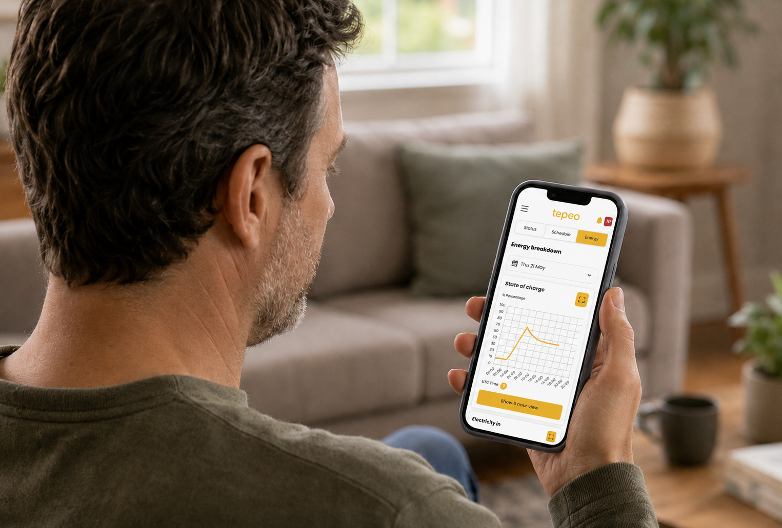 tepeo app - state of charge