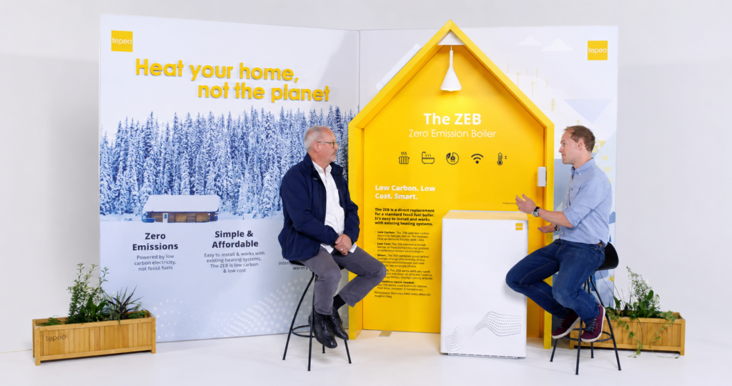 Johan du Plessis, tepeo and Robert Llewelyn, Fully Charged Everything Electric show discussing the ZEB
