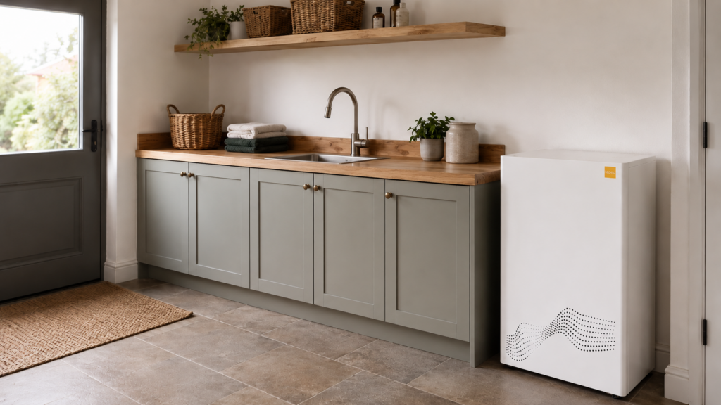 tepeo heat battery boiler in kitchen